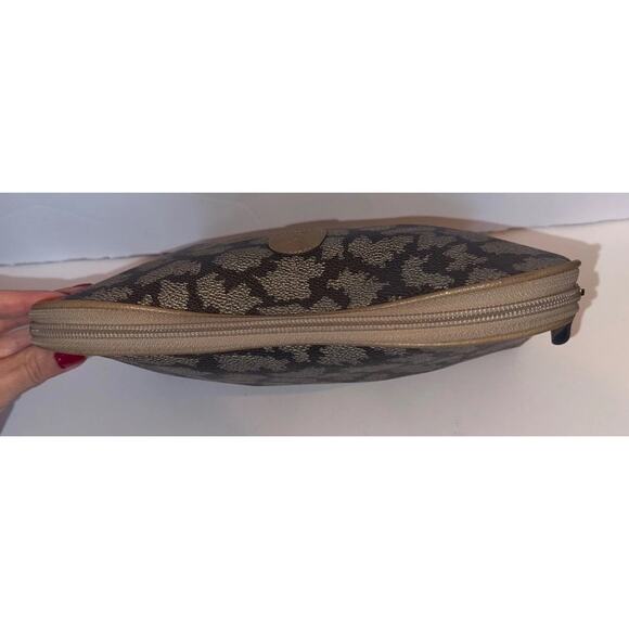 YVES Saint LAURENT YSL Vintage Giraffe print Clutch Pouch Bag authentic - Picture 7 of 10